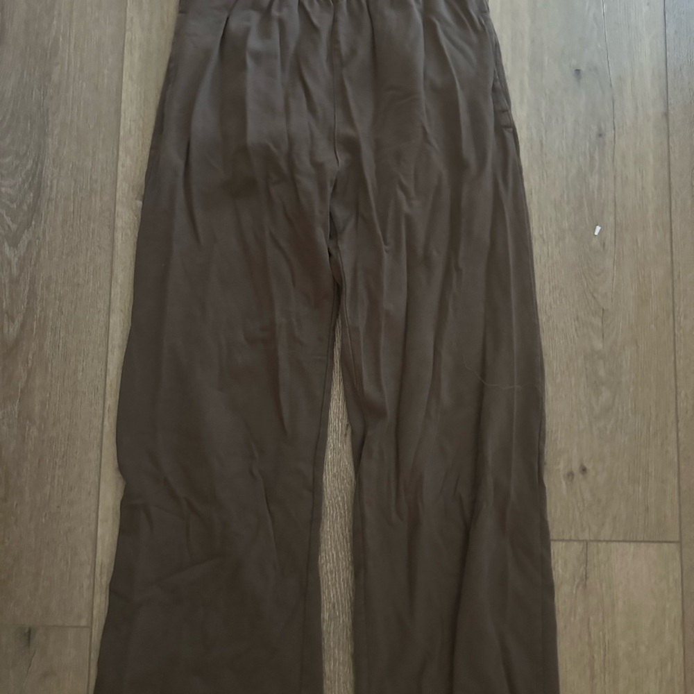 Brandy Melville Brown Track Pants Relaxed Fit